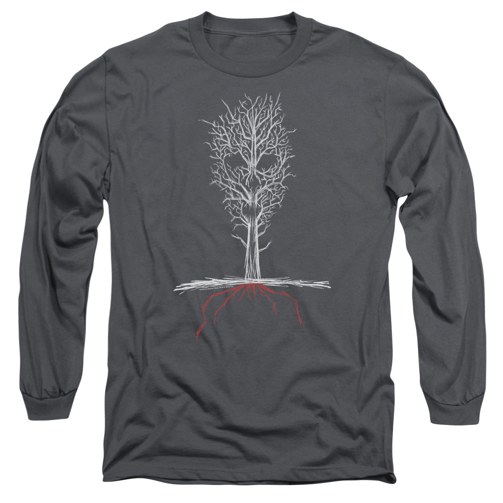 American Horror Story Scary Tree Mens Long Sleeve Shirt Charcoal Hoodie, Sweatshirt | CiraTrend.com