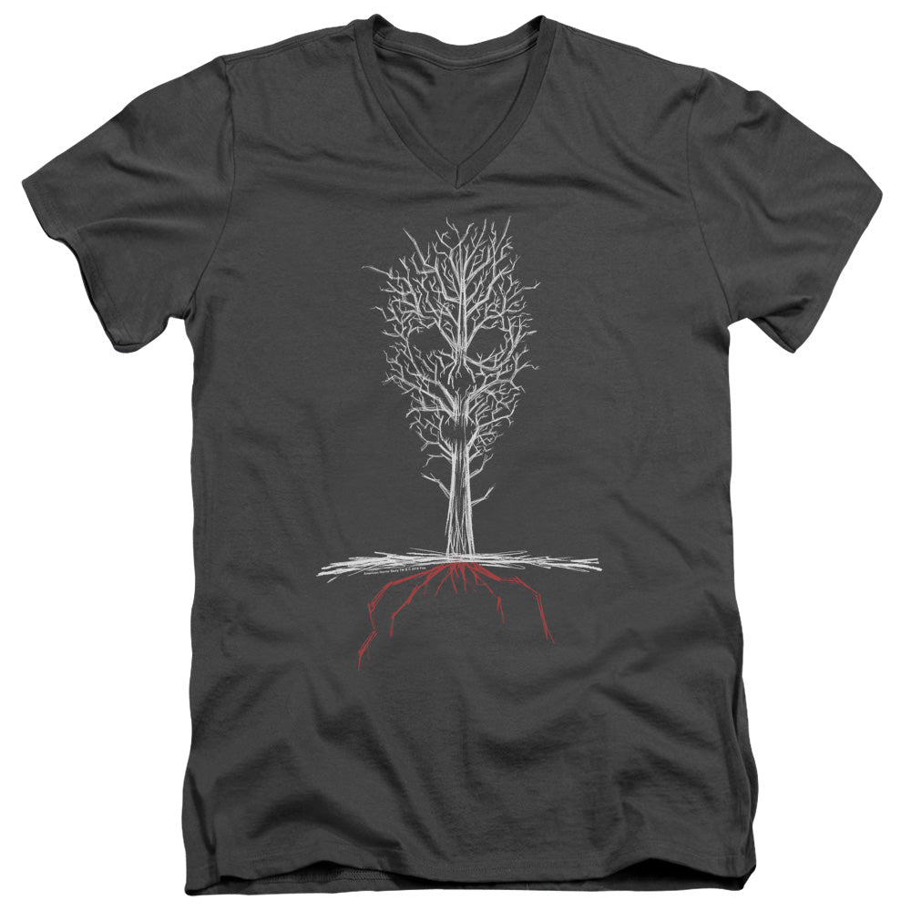 American Horror Story Scary Tree Mens Slim Fit V-Neck T Shirt Charcoal Hoodie, Sweatshirt | CiraTrend.com