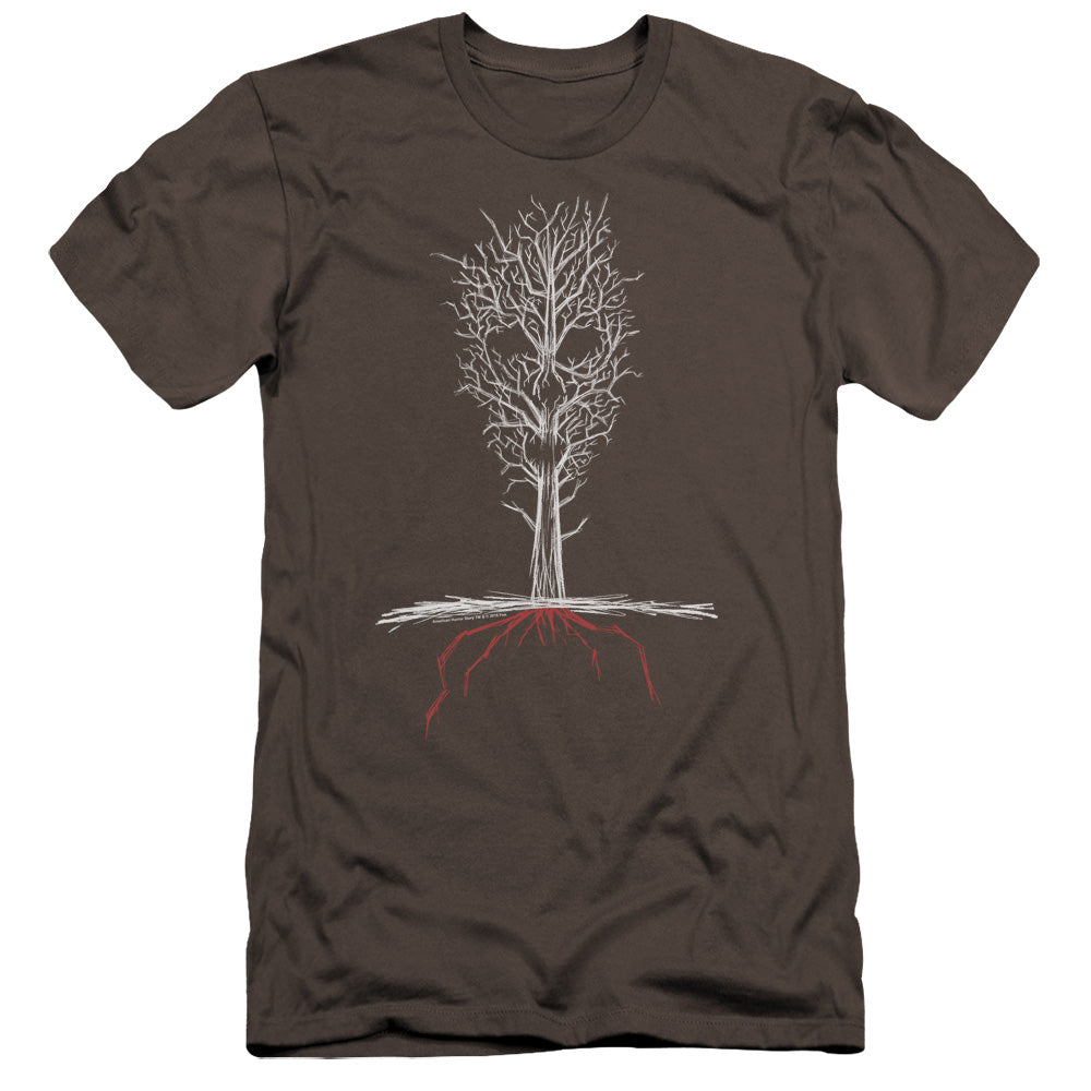 American Horror Story Scary Tree Premium Bella Canvas Slim Fit Mens T Shirt Charcoal Hoodie, Sweatshirt | CiraTrend.com