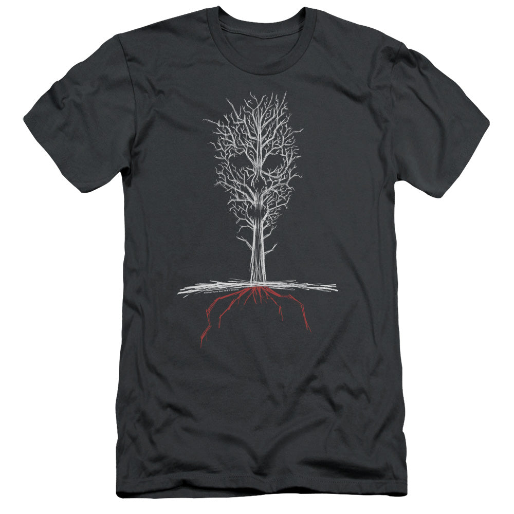 American Horror Story Scary Tree Slim Fit Mens T Shirt Charcoal Hoodie, Sweatshirt | CiraTrend.com