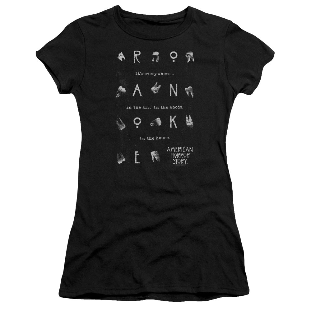 American Horror Story Chatter Box Junior Sheer Cap Sleeve Womens T Shirt Black Hoodie, Sweatshirt | CiraTrend.com