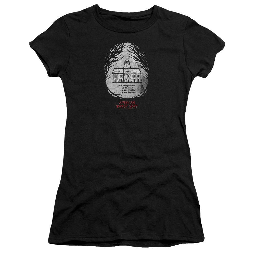 American Horror Story Its Everywhere Junior Sheer Cap Sleeve Womens T Shirt Black Hoodie, Sweatshirt | CiraTrend.com