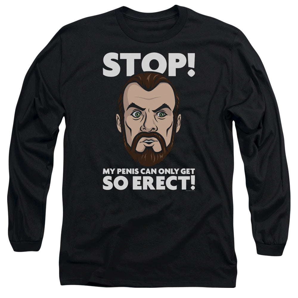 Archer Krieger Stop Mens Long Sleeve Shirt Black Hoodie, Sweatshirt | CiraTrend.com