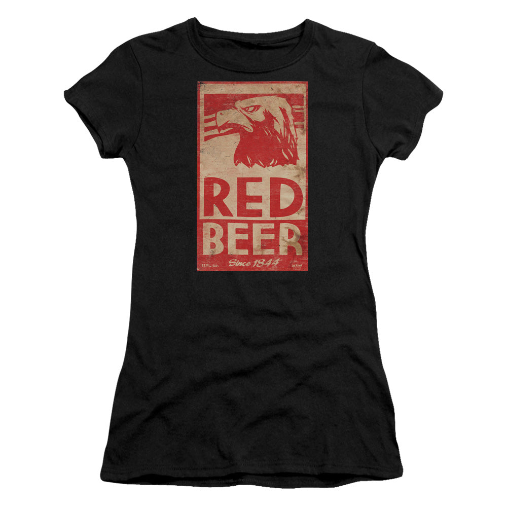 Archer Red Beer Label Junior Sheer Cap Sleeve Womens T Shirt Black Hoodie, Sweatshirt | CiraTrend.com