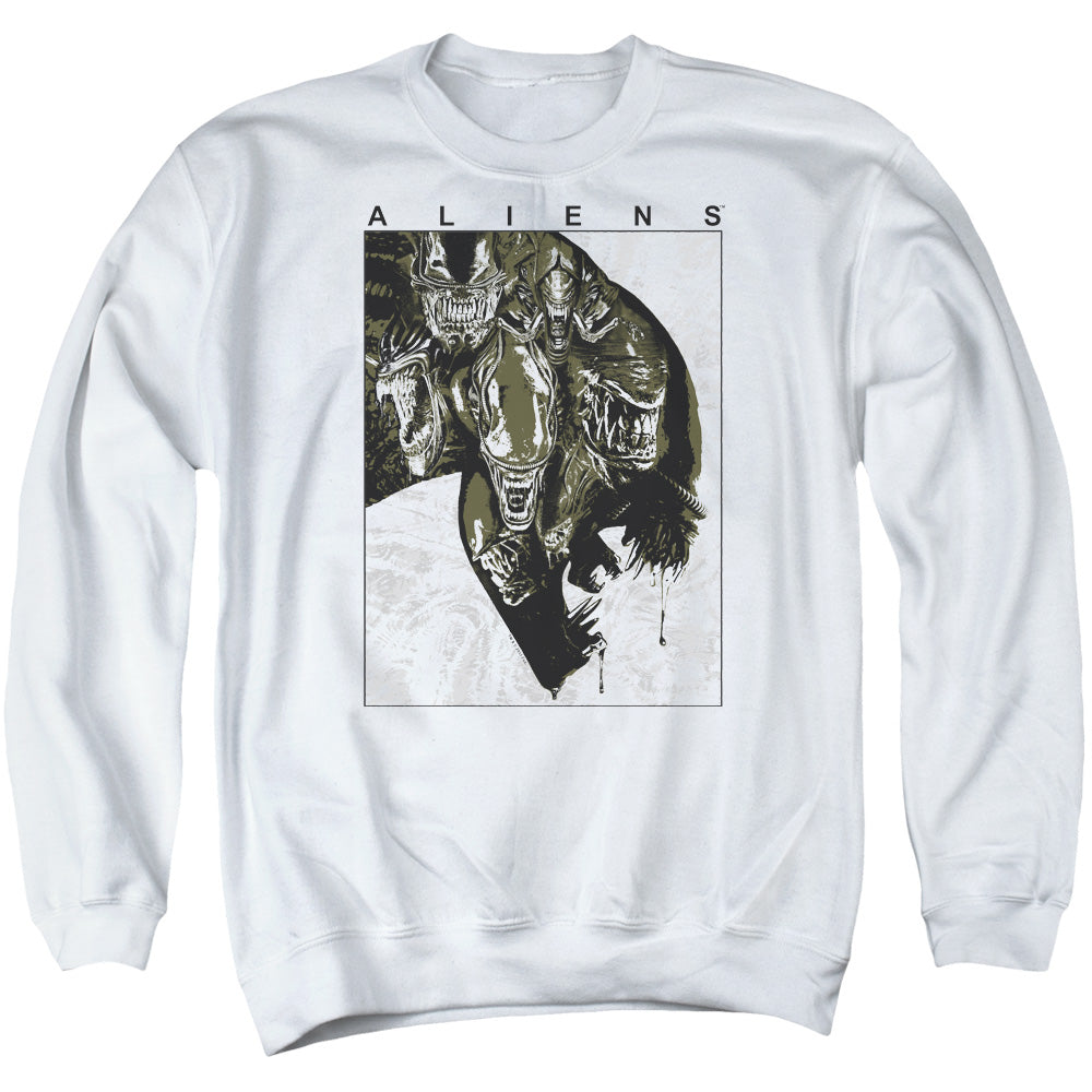 Aliens Aliens Inside Mens Crewneck Sweatshirt White T-Shirts, Hoodie | CiraTrend.com