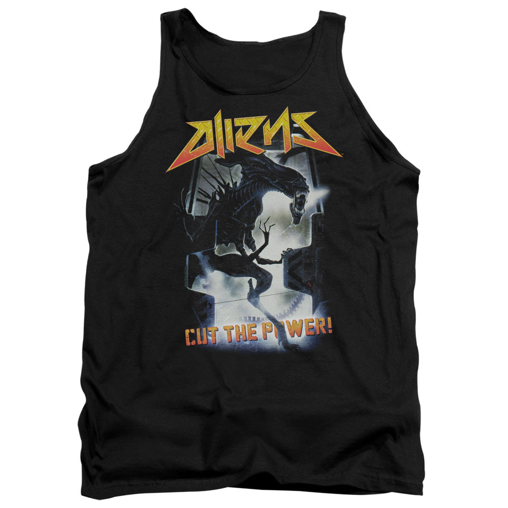Aliens Cut The Power Mens Tank Top Shirt Black Hoodie, Sweatshirt | CiraTrend.com