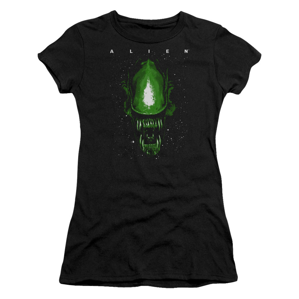 Aliens Space Aliens Junior Sheer Cap Sleeve Black T-Shirts, Hoodie, Sweatshirt
