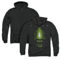 Aliens Space Aliens Back Print Zipper Mens Hoodie Black T-Shirts, Sweatshirt | CiraTrend.com