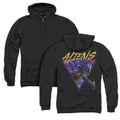 Aliens Neonmorph Back Print Zipper Mens Hoodie Black T-Shirts, Sweatshirt | CiraTrend.com