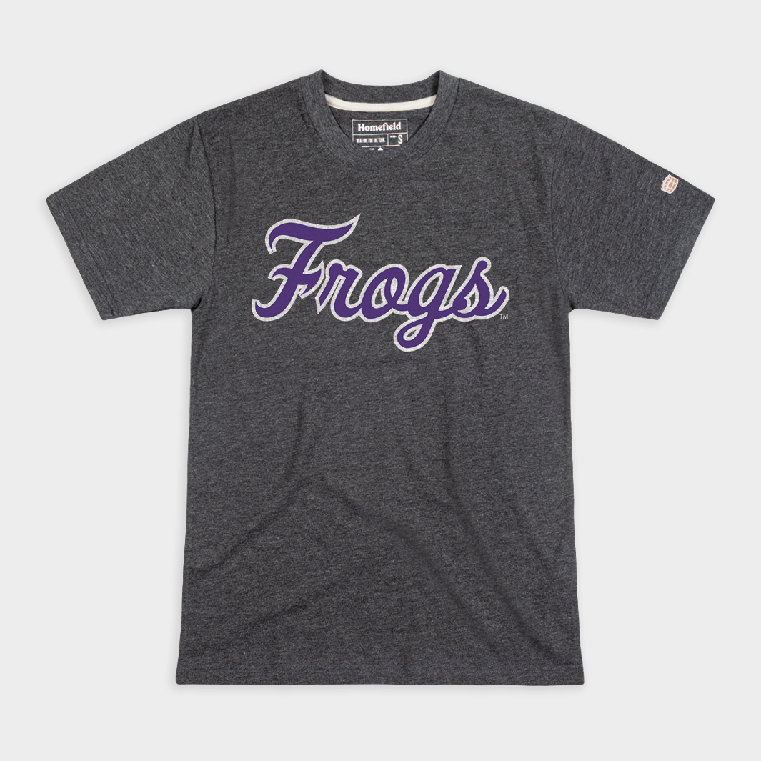 TCU Frogs Baseball Script Tee Style001