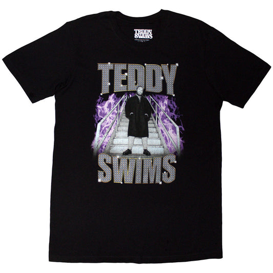 Teddy Swims T-Shirt: Retro Bootleg (Black)