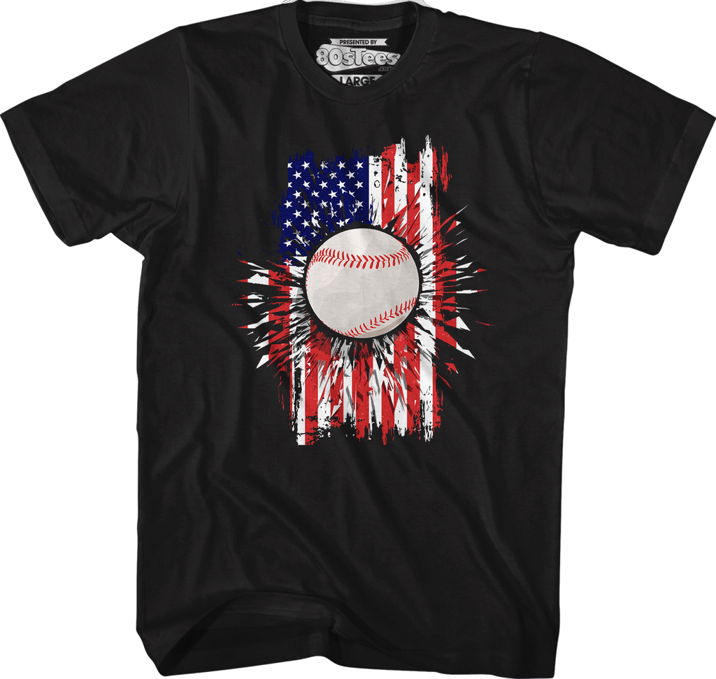 Baseball Flag T-Shirt Hoodie, Sweatshirt | CiraTrend.com (Image 5)