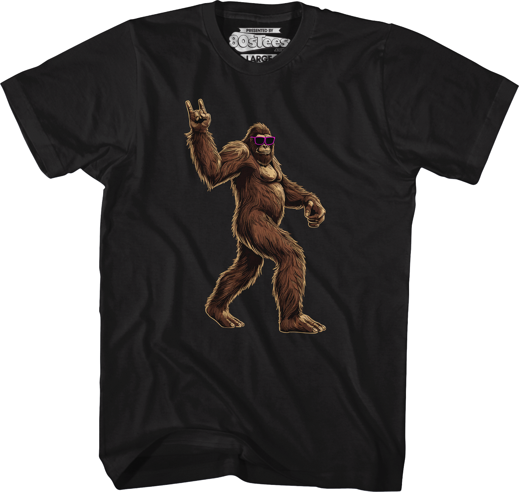 Rock On Bigfoot T-Shirt Hoodie, Sweatshirt | CiraTrend.com (Image 4)