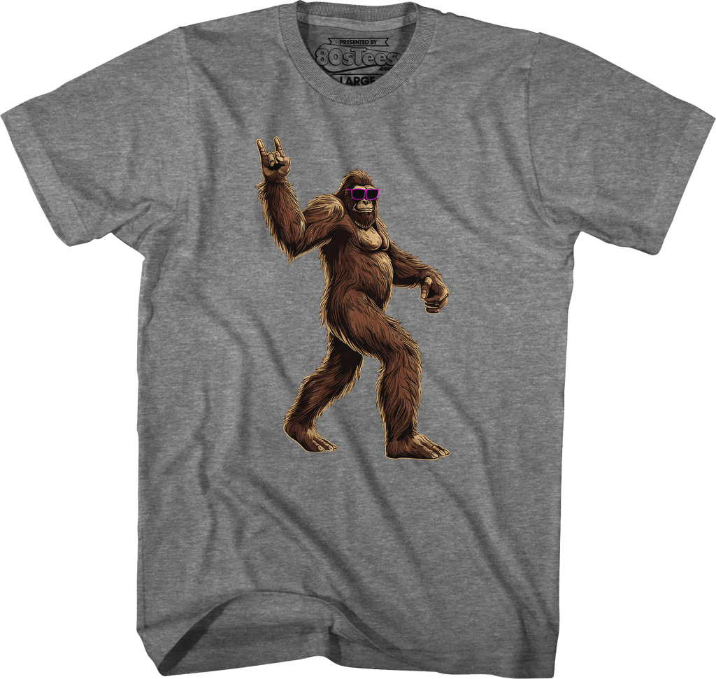 Rock On Bigfoot T-Shirt Hoodie, Sweatshirt | CiraTrend.com (Image 5)