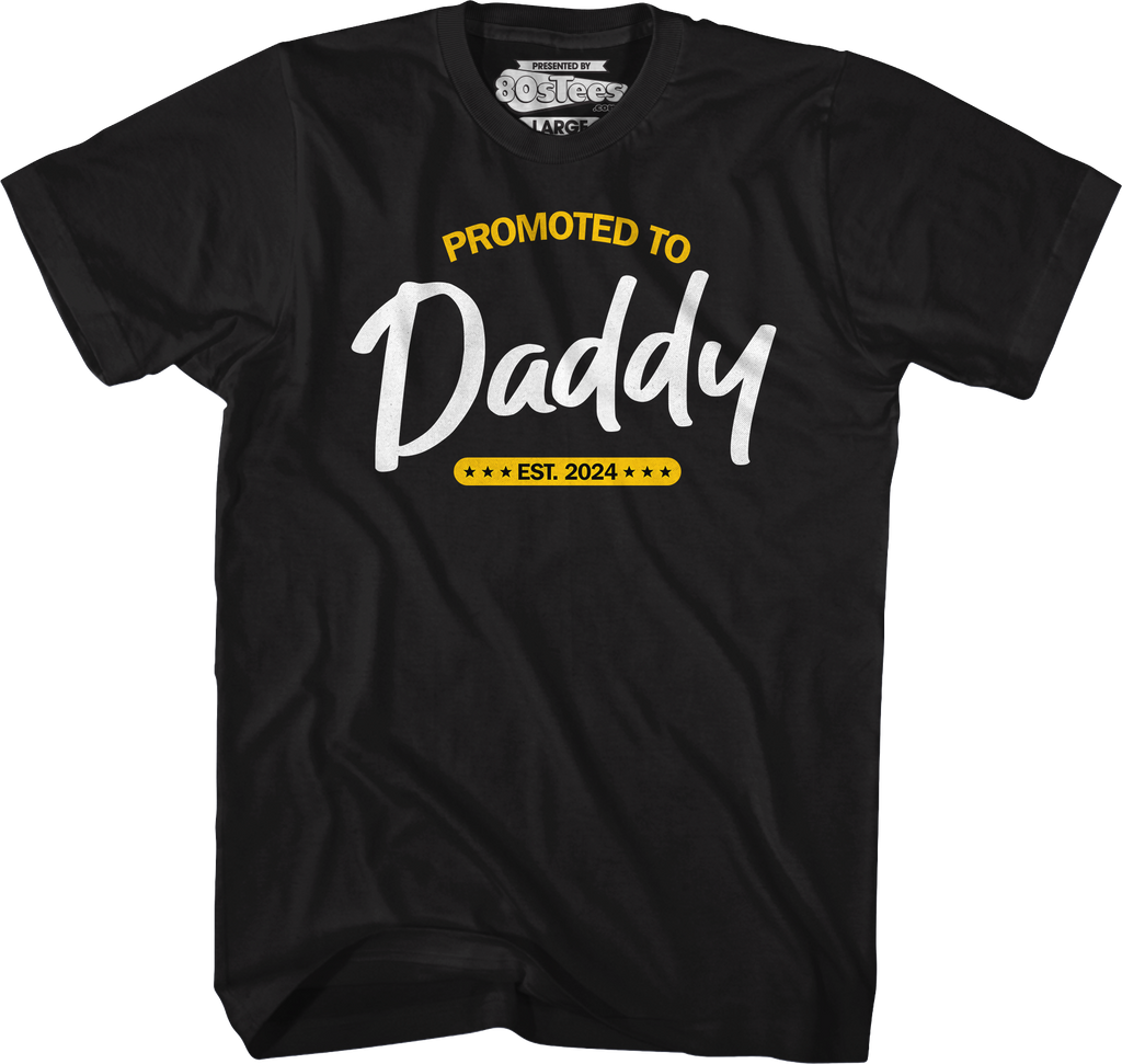 Promoted To Daddy Est. 2024 T-Shirt Hoodie, Sweatshirt | CiraTrend.com (Image 4)