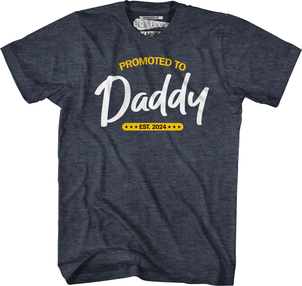 Promoted To Daddy Est. 2024 T-Shirt Hoodie, Sweatshirt | CiraTrend.com (Image 5)