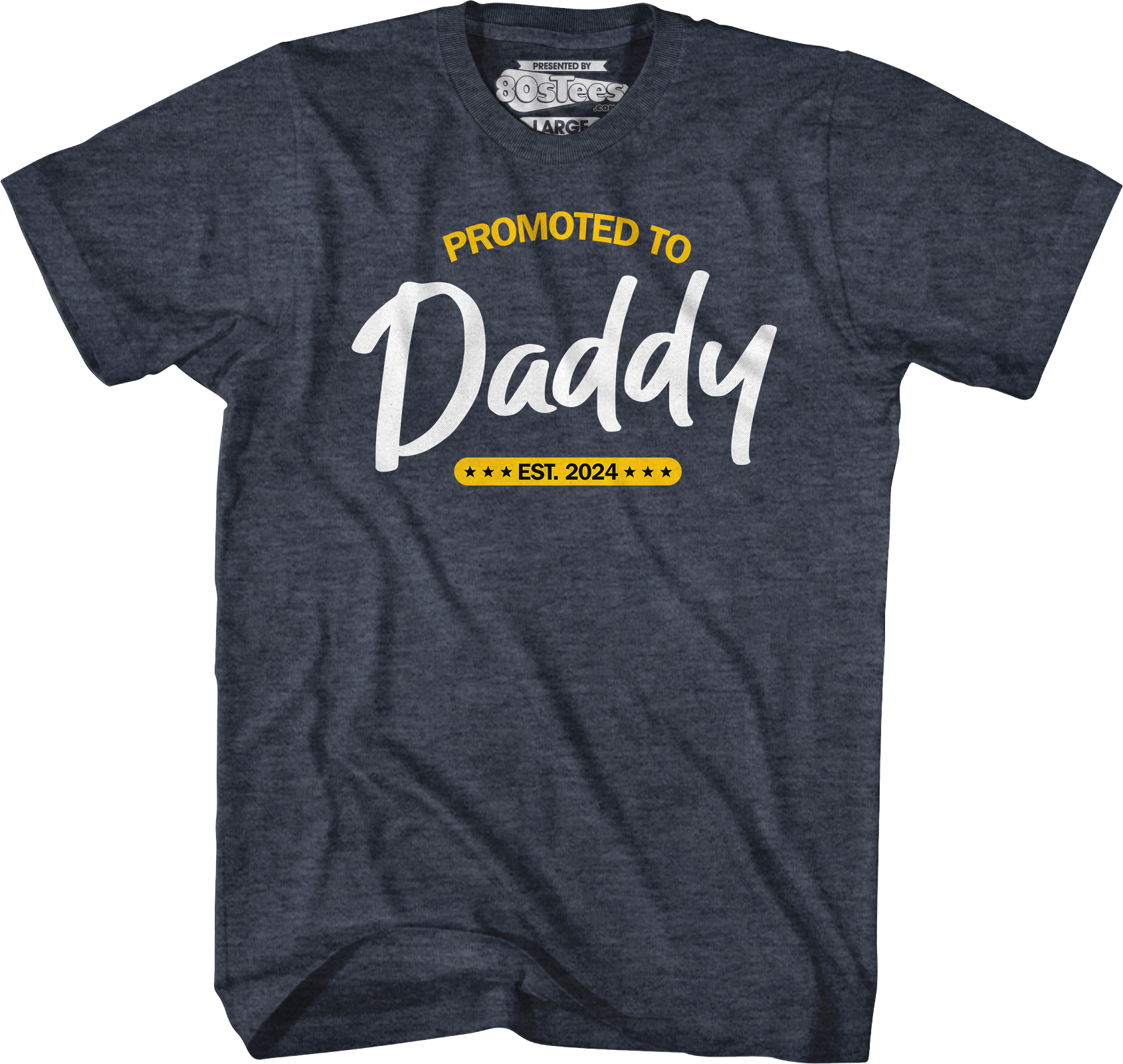Promoted To Daddy Est. 2024 T-Shirt Hoodie, Sweatshirt | CiraTrend.com (Image 5)