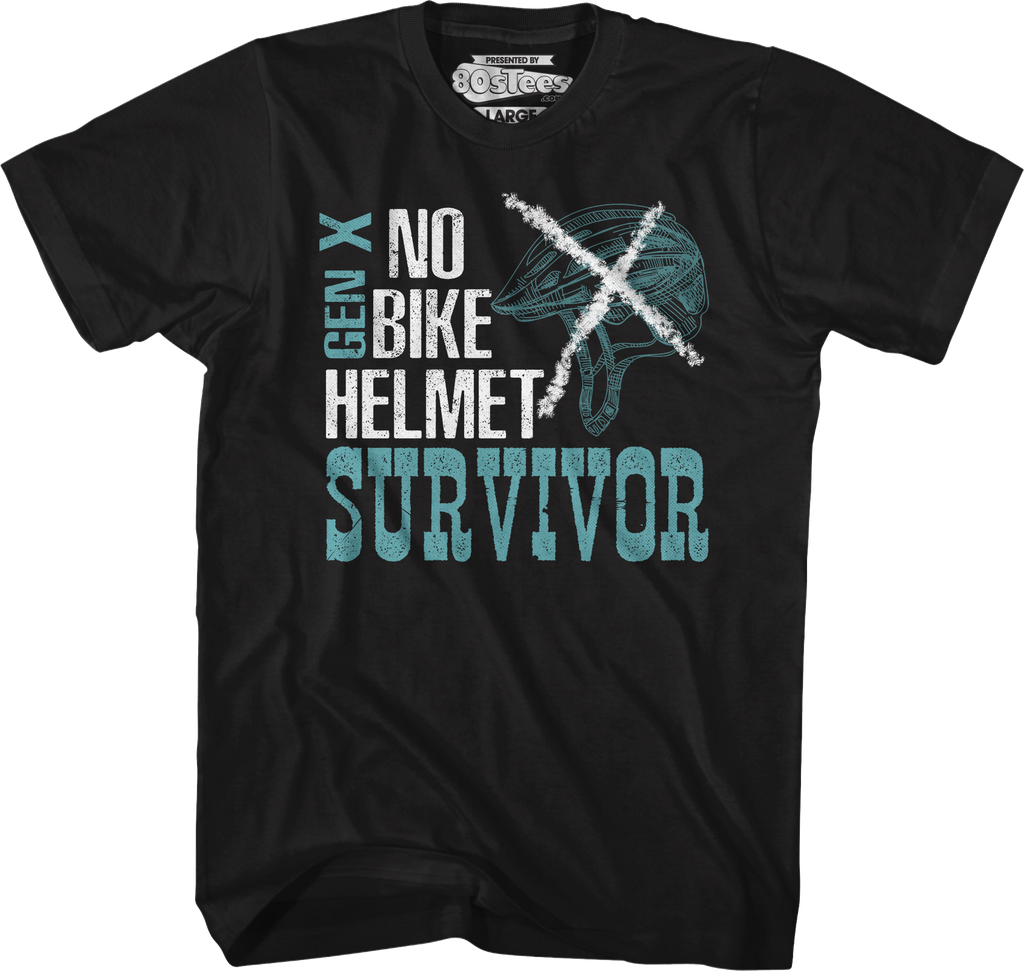 No Bike Helmet Survivor T-Shirt Hoodie, Sweatshirt | CiraTrend.com (Image 5)