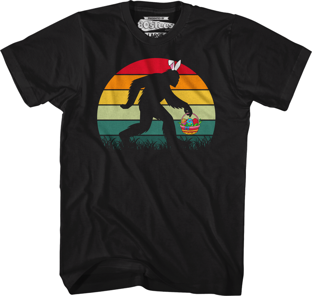 Retro Easter Bigfoot T-Shirt Hoodie, Sweatshirt | CiraTrend.com (Image 5)