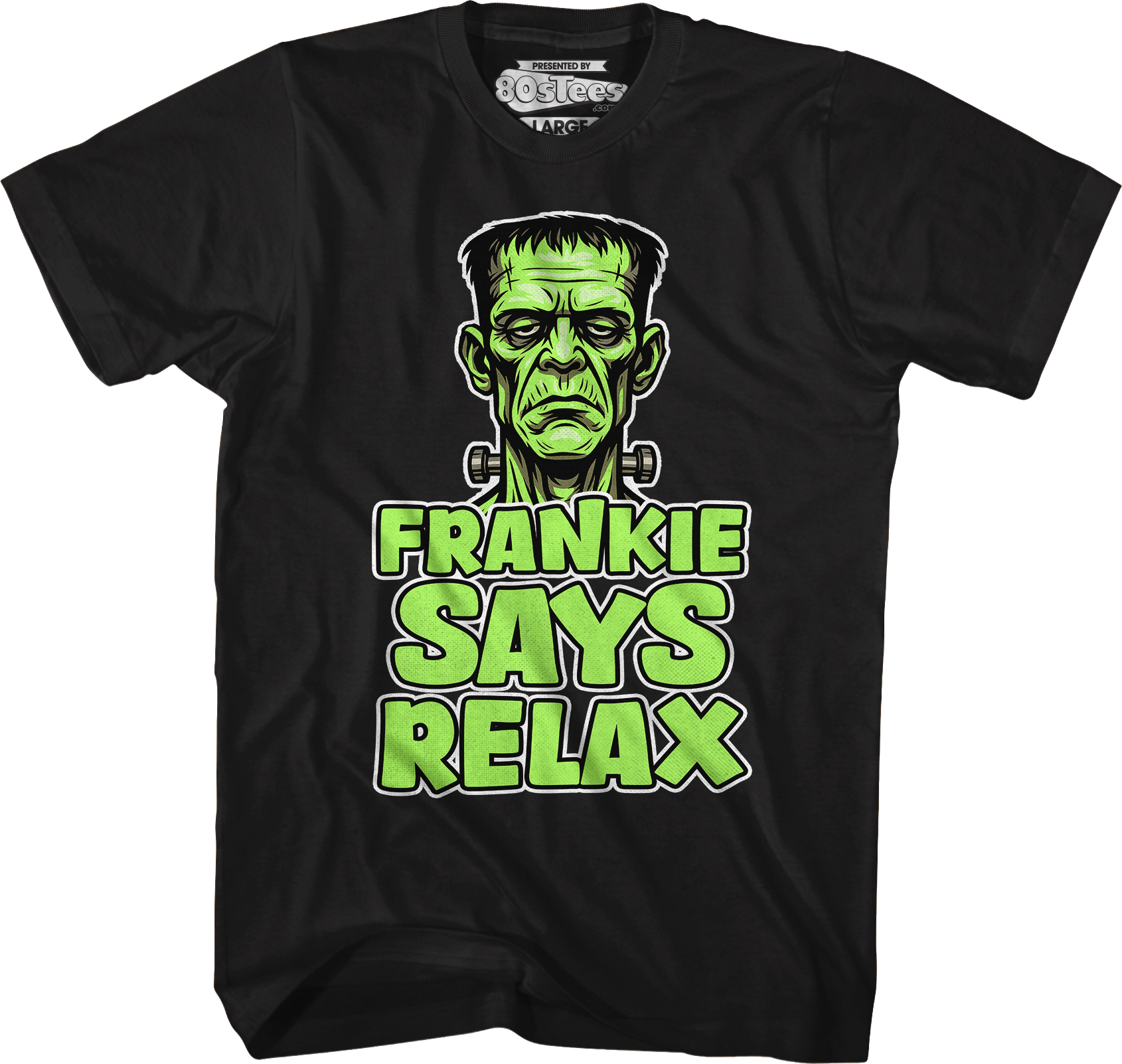 Frankenstein Frankie Says Relax T-Shirt Hoodie, Sweatshirt | CiraTrend.com (Image 4)