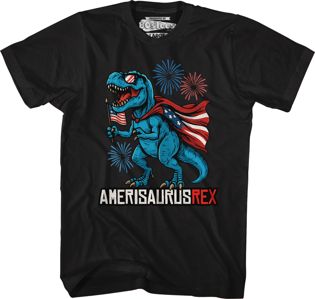 Amerisaurus Rex T-Shirt Hoodie, Sweatshirt | CiraTrend.com (Image 4)