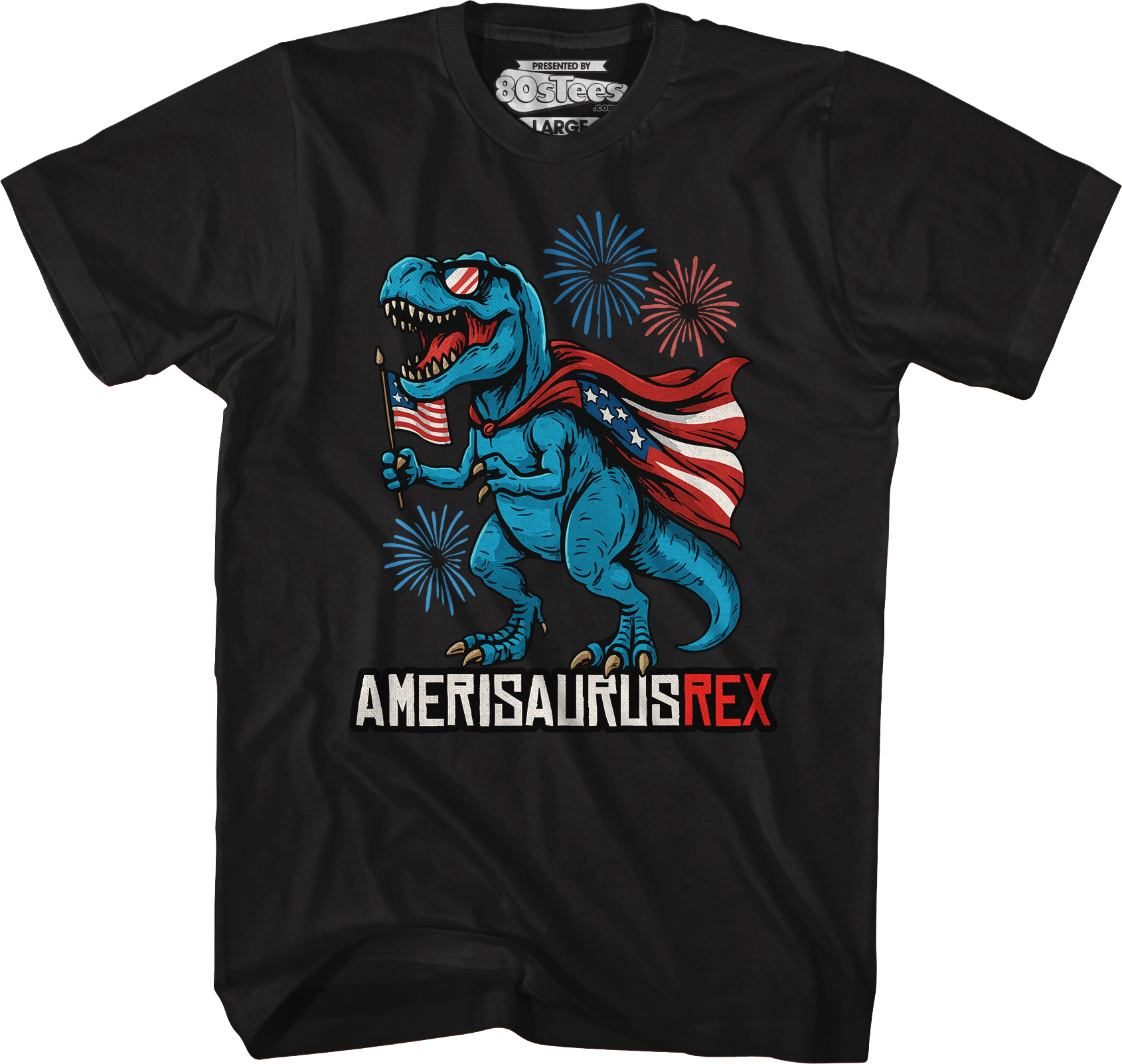Amerisaurus Rex T-Shirt Hoodie, Sweatshirt | CiraTrend.com (Image 4)