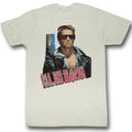 Terminator Mens S/S T-Shirt - I'Ll Be Back - Solid Natural Hoodie, Sweatshirt | CiraTrend.com