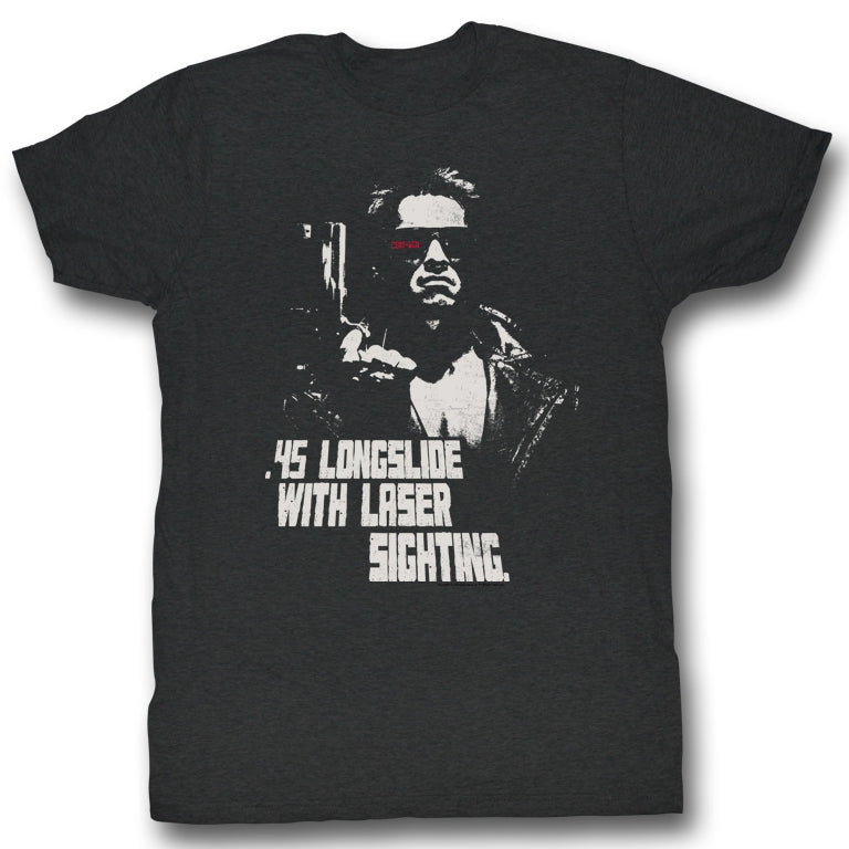 Terminator Mens S/S T-Shirt - Longslide - Solid Black Hoodie, Sweatshirt | CiraTrend.com