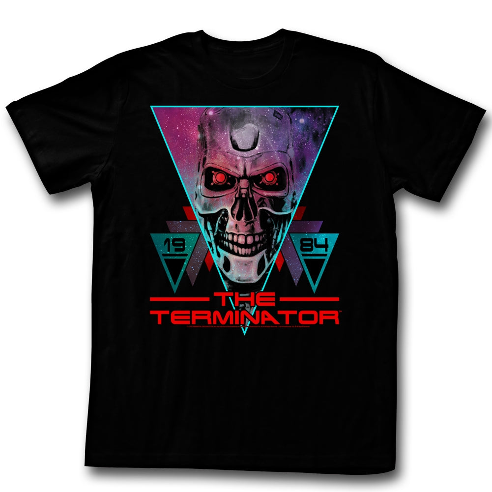 Terminator Mens S/S T-Shirt - Space Face - Solid Black Hoodie, Sweatshirt | CiraTrend.com