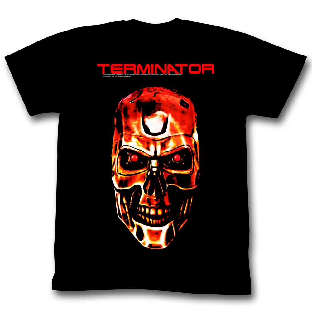 Terminator Mens S/S T-Shirt - Redterm - Solid Black Hoodie, Sweatshirt | CiraTrend.com