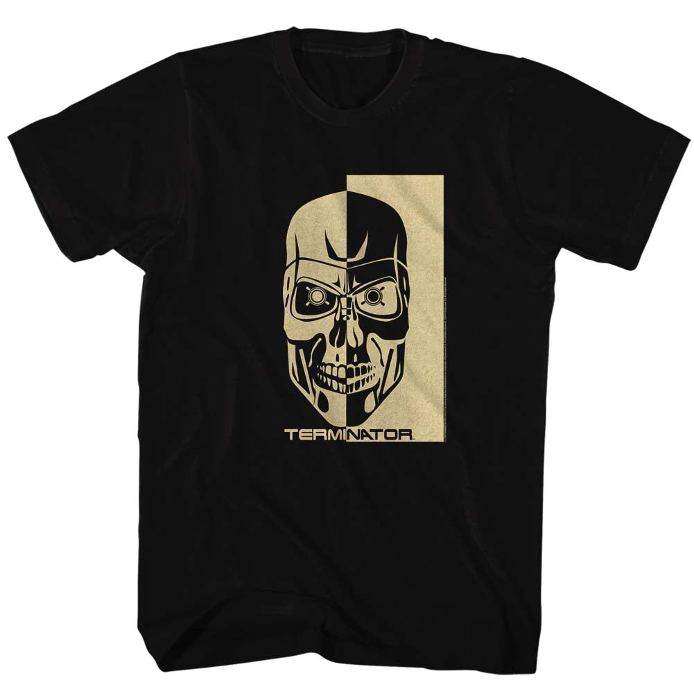 Terminator Mens S/S T-Shirt - Bw - Solid Black Hoodie, Sweatshirt | CiraTrend.com