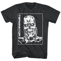 Terminator Mens S/S T-Shirt - Machine Skull - Heather Black Heather Hoodie, Sweatshirt | CiraTrend.com