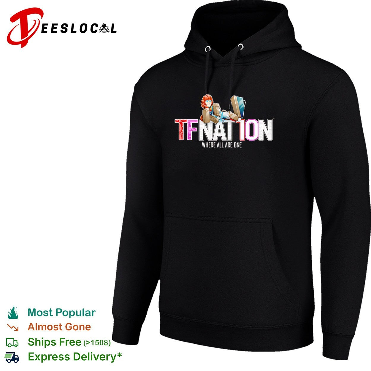 TFNation Transformers robot where all are one shirt