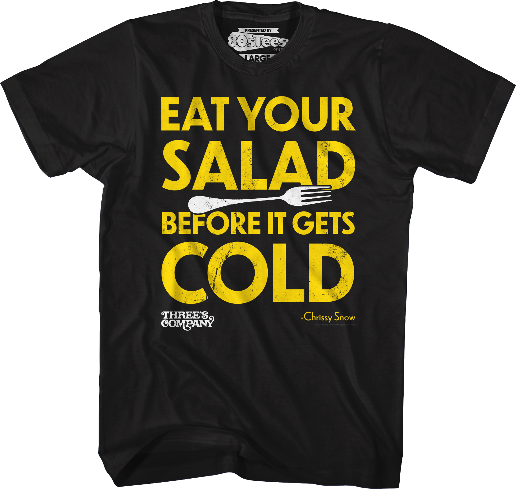 Eat Your Salad Before It Gets Cold Three's Company T-Shirt Hoodie, Sweatshirt | CiraTrend.com (Image 4)