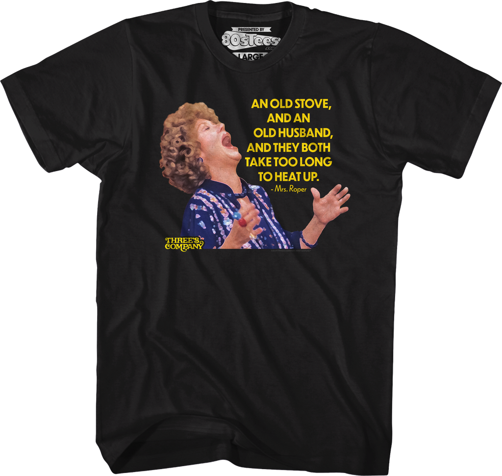 Old Stove Old Husband Three's Company T-Shirt Hoodie, Sweatshirt | CiraTrend.com (Image 4)