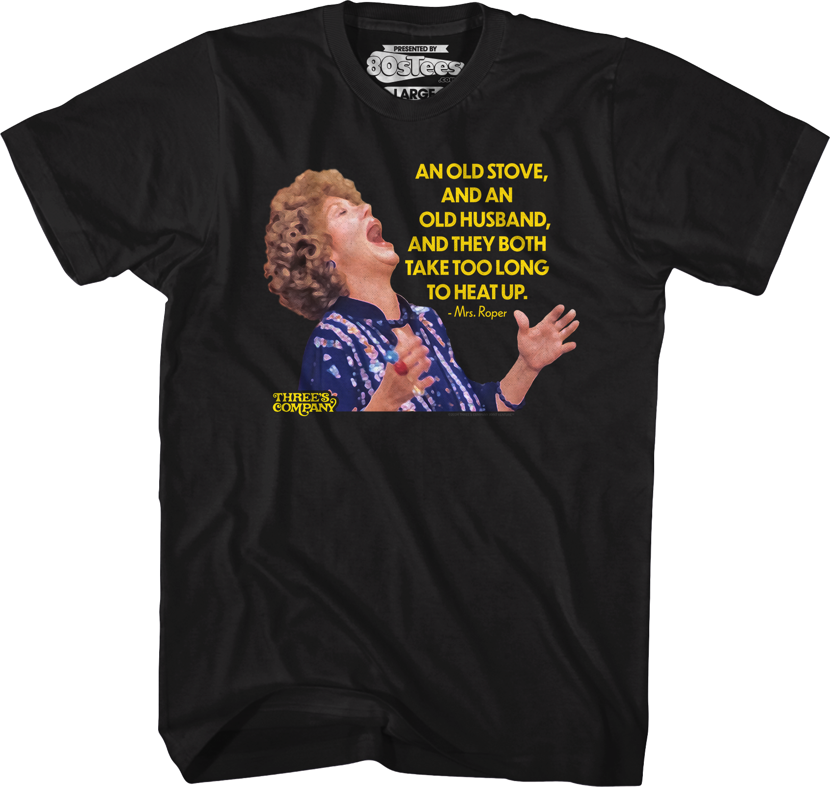 Old Stove Old Husband Three's Company T-Shirt Hoodie, Sweatshirt | CiraTrend.com (Image 4)