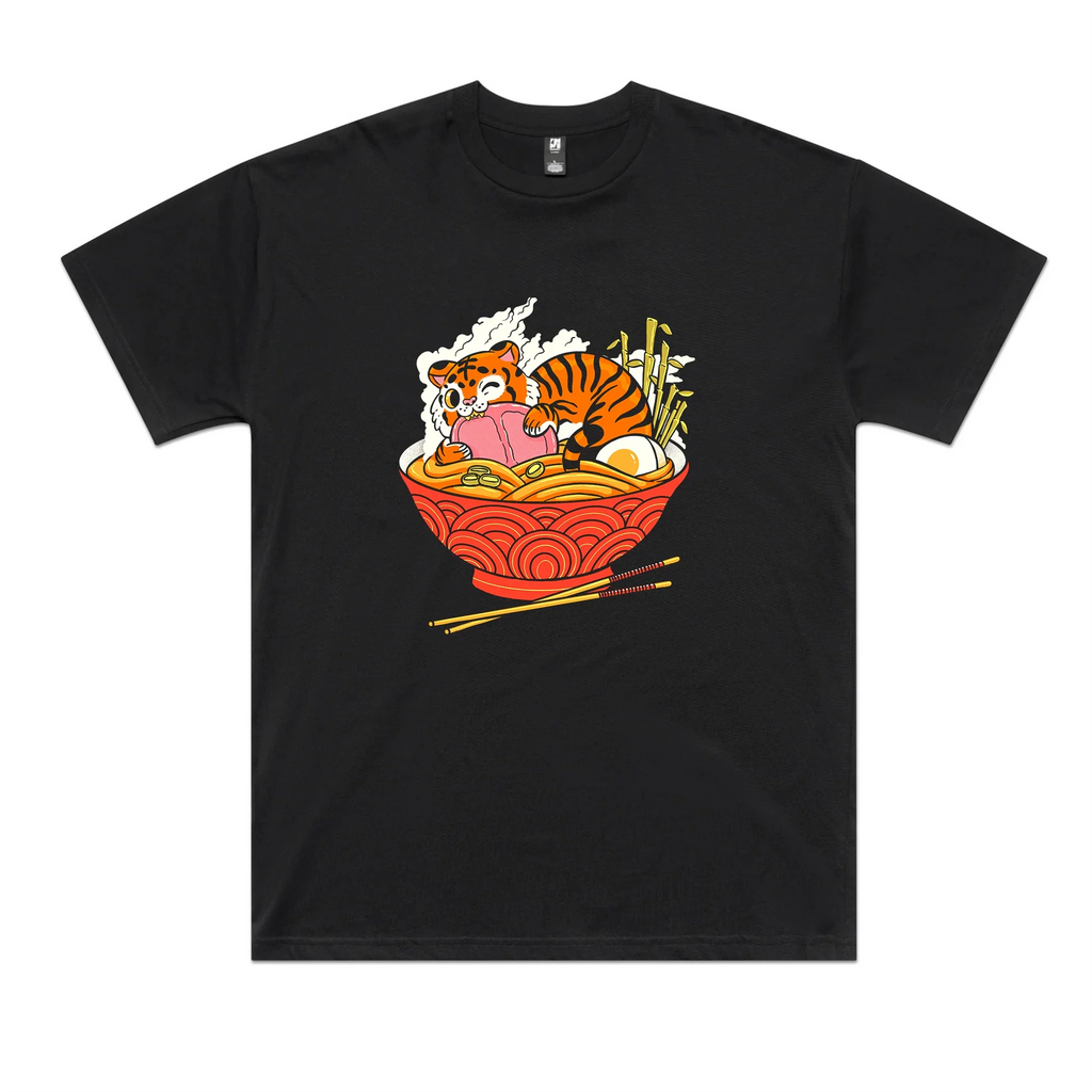 Tiger Ramen Oversized Tee Hoodie, Sweatshirt | CiraTrend.com (Image 2)