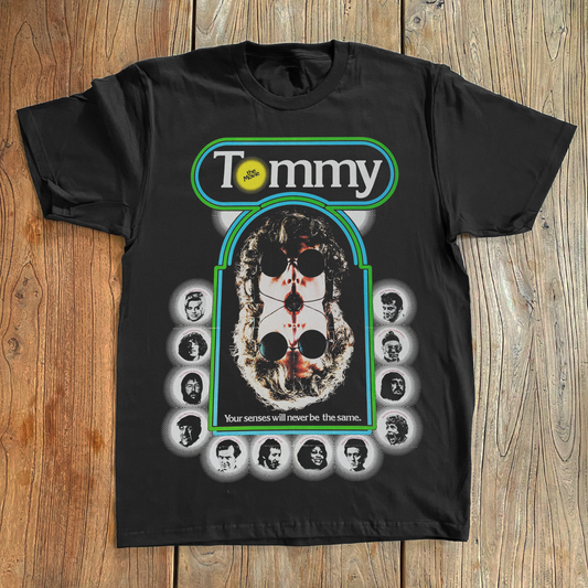 RETRO THE WHO 'TOMMY' PROMO BLACK T-SHIRT