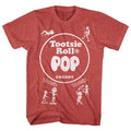 Tootsie Roll Mens S/S T-Shirt - Popwrap - Heather Red Heather Hoodie, Sweatshirt | CiraTrend.com