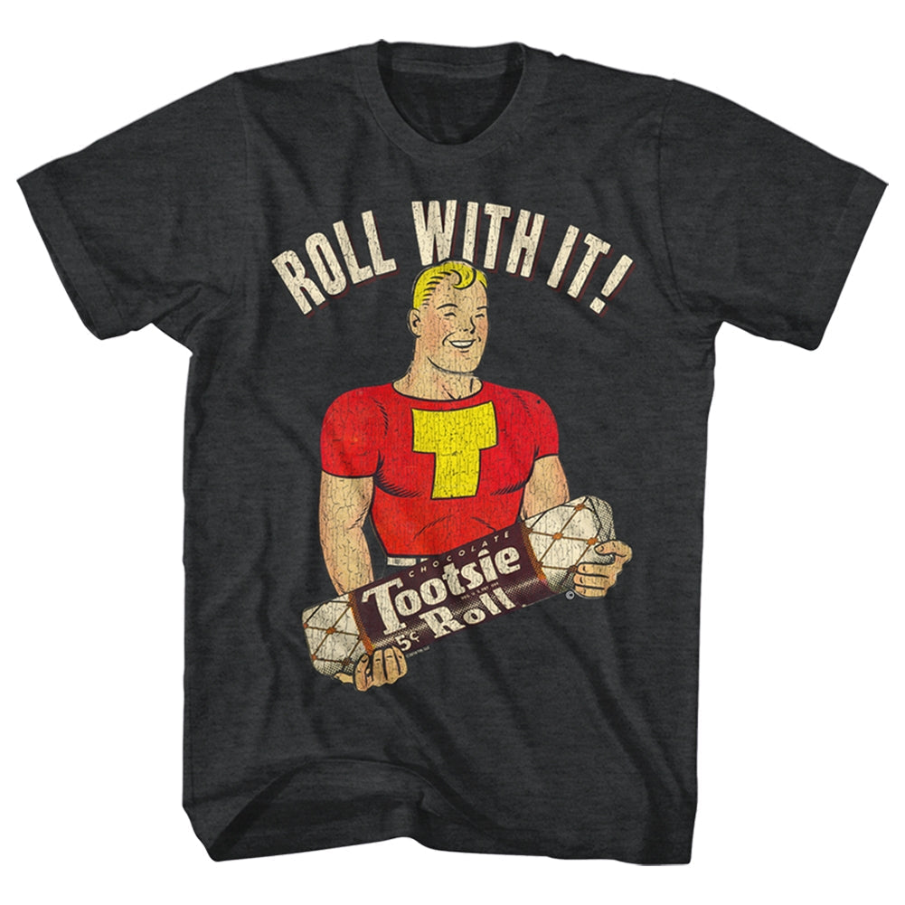 Tootsie Roll Mens S/S T-Shirt - Letmerollit - Heather Black Heather Hoodie, Sweatshirt | CiraTrend.com