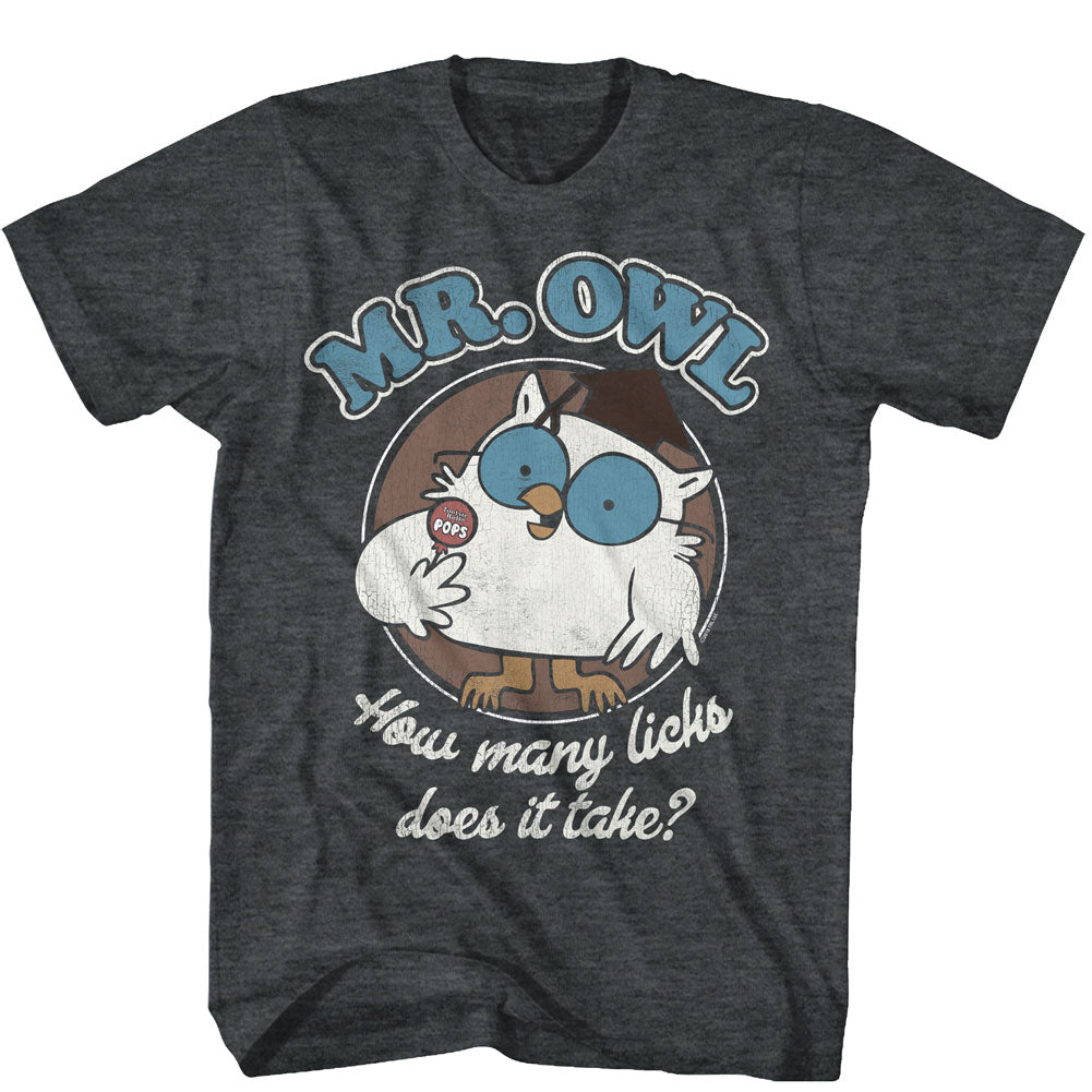 Tootsie Roll Mens S/S T-Shirt - Mr. Owl - Heather Black Heather Hoodie, Sweatshirt | CiraTrend.com