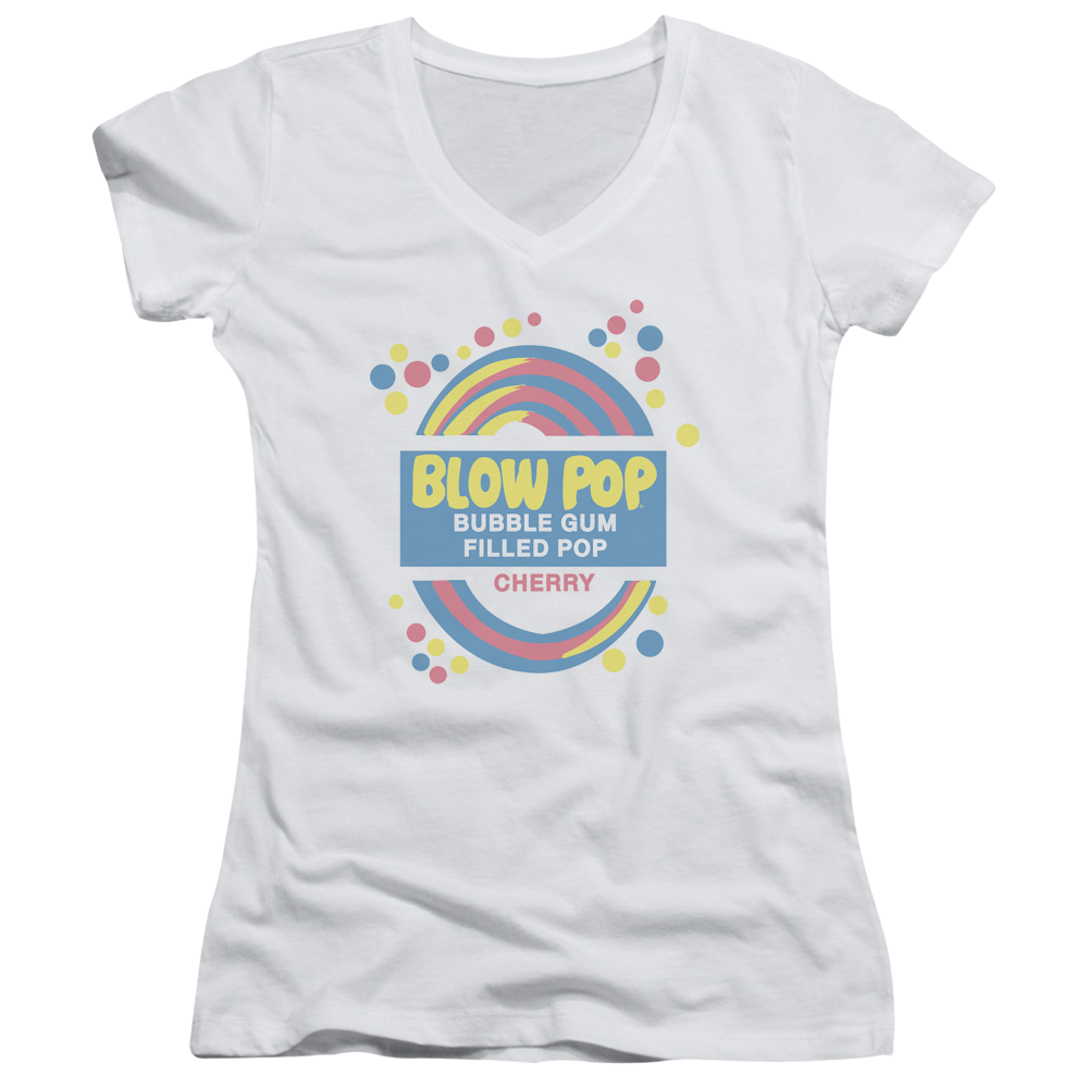 Blow Pop Blow Pop Label - Juniors V-Neck T-Shirt Hoodie, Sweatshirt | CiraTrend.com