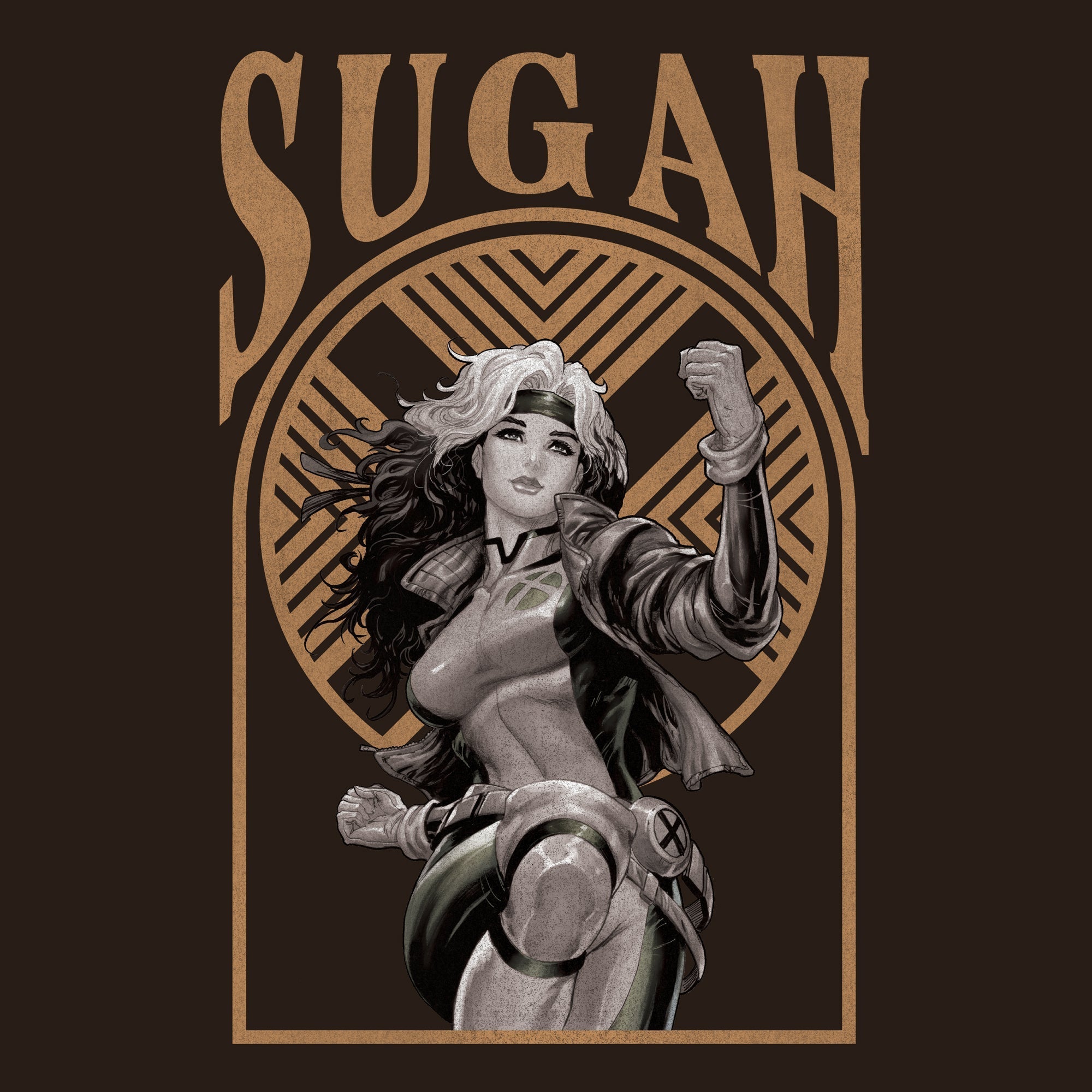 X-Men Rogue Sugah Brown Tee Hoodie, Sweatshirt | CiraTrend.com (Image 3)