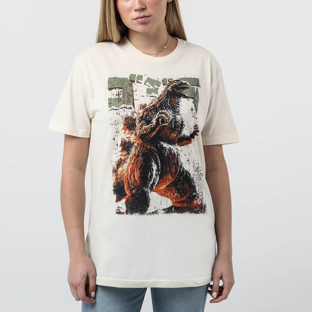 Vintage Godzilla Rising Natural Tee Hoodie, Sweatshirt | CiraTrend.com (Image 3)
