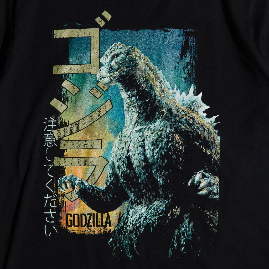 Vintage Beware Godzilla Black Tee Hoodie, Sweatshirt | CiraTrend.com (Image 4)