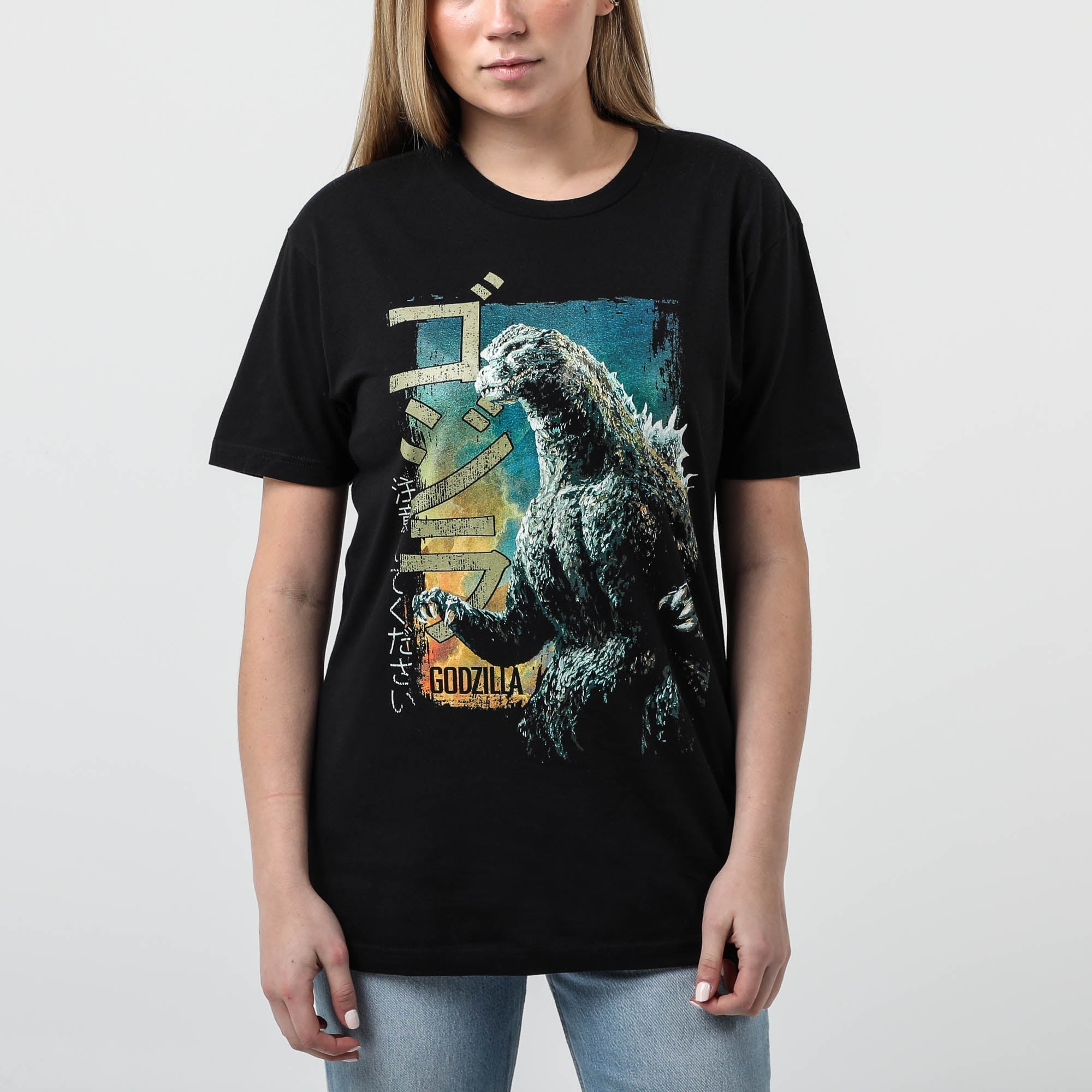 Vintage Beware Godzilla Black Tee Hoodie, Sweatshirt | CiraTrend.com (Image 3)