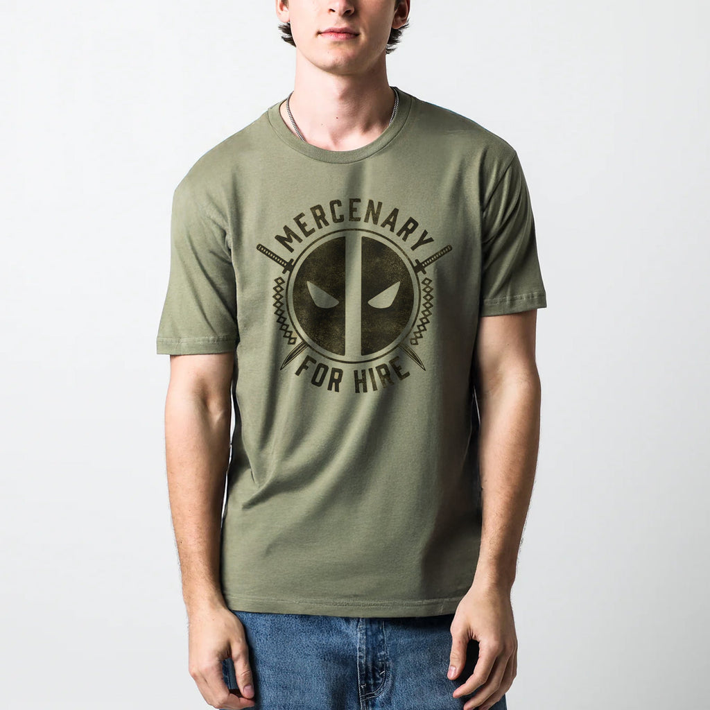 Weapon X Merc For Hire Olive Tee Hoodie, Sweatshirt | CiraTrend.com (Image 2)