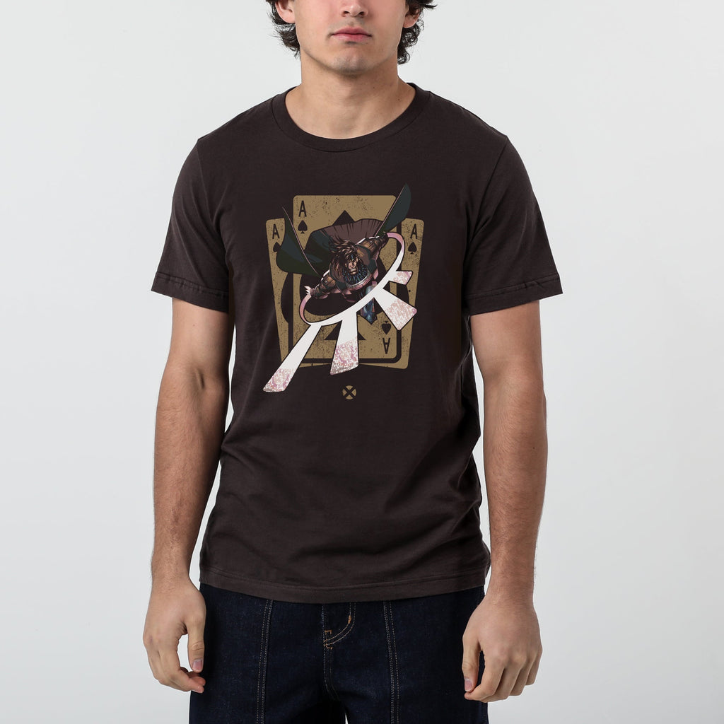 X-Men Gambit Explosive Cards Brown Tee Hoodie, Sweatshirt | CiraTrend.com (Image 2)