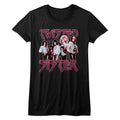 Twisted Sister Juniors S S Pretty Pink Solid Black T-Shirts, Hoodie, Sweatshirt