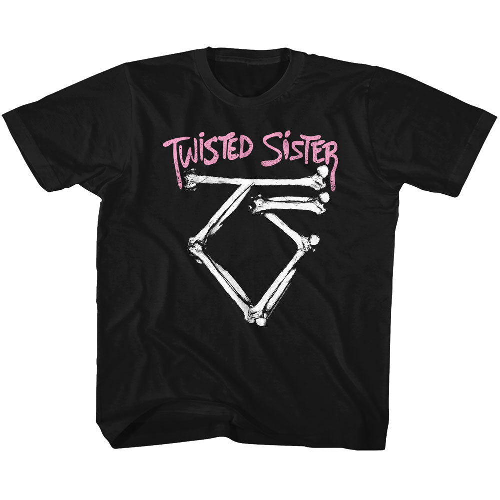 Twisted Sister S S Bone Logo Solid Black T-Shirts, Hoodie, Sweatshirt